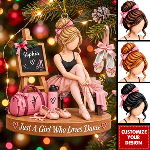 Personalized Dance Christmas Ornament, Ballet Gift For Girls