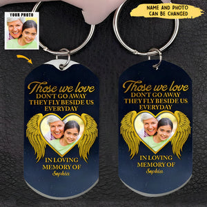 Fly Beside Us - Personalized Photo Keychain