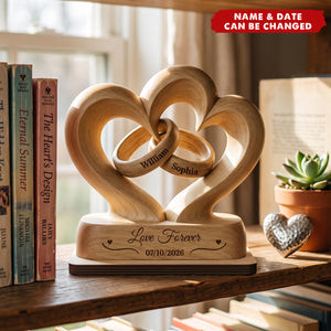 Together Since Wooden Plaque - Personalized Anniversary Gift for Couples