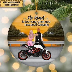 Riding Partner For Life - Personalized Ornament, Motorcycle Couple, Gift For Motorcycle Lovers
