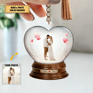 Custom Photo Gifts For Couples Keychain Valentine's Day