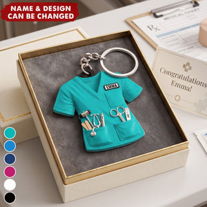 Scrubs & Medical Tools – Personalized Acrylic Keychain
