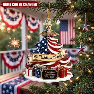 Celebrating America’s Legacy Together - Personalized Acrylic Custom Shape Ornament