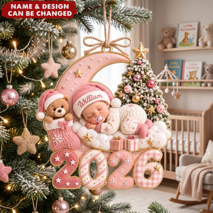 Baby Newborn – Personalized Acrylic Custom Shape Ornament