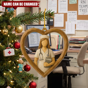 Scrub Life - Personalized Wooden Ornament