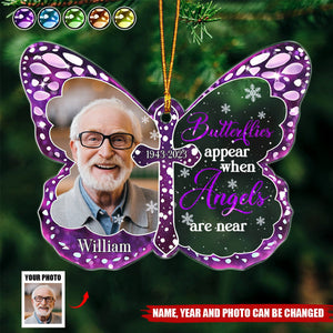 Custom Photo I Am Always With You Memorial - Personalized Custom Shaped Acrylic Ornament