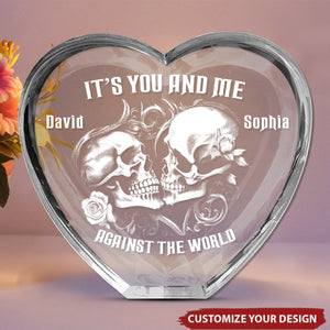 You & Me, Till The End Of Time - Couple Personalized Acrylic Plaque