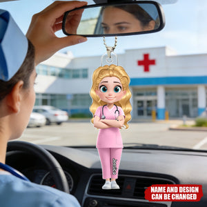 I Am A Nurse - Personalized Car Ornament