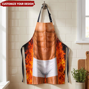 Muscle Man Body - Personalized Funny All-over-print Apron, Gift for Dad