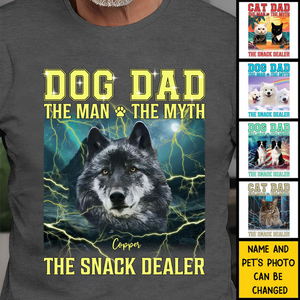 Custom Photo The Man The Myth The Snack Dealer Pet Personalized Shirt