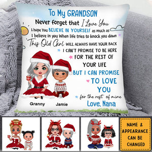 Birthday Gift For Granddaughter Grandson Pillow