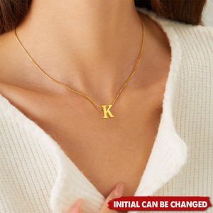 Trendy Dainty Letter Pendant Personalized Initial Necklace