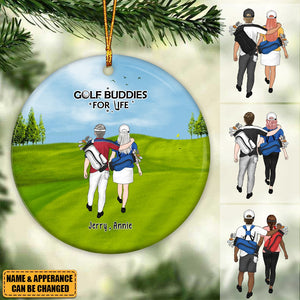 Golf Partners For Life - Personalized Ornament, Gifts For Golf Lovers, Golfer Christmas Ornament