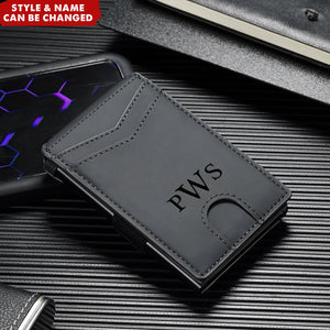 Personalized RFID Blocking Pop-Up Card Holder Bifold Wallet