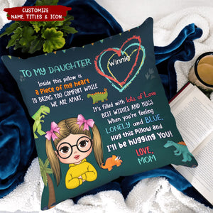 Hug This Pillow And I'll Be Hugging You - Personalized Pillow
