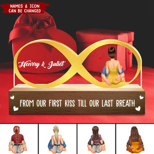 From Our First Kiss Till Our Last Breath - Personalized LED Night Light