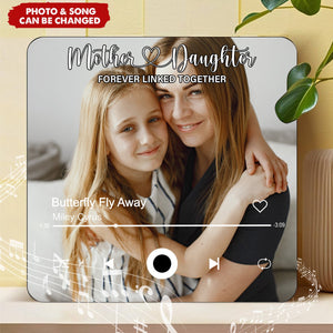 Custom Photo Family Forever Linked Together Music Fridge Magnet