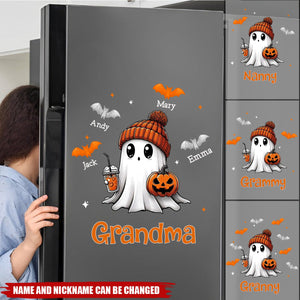 Personalized Gift For Grandma Fall Season Halloween Grandma Decal