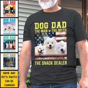 Custom Photo The Man The Myth The Snack Dealer Pet Personalized Shirt