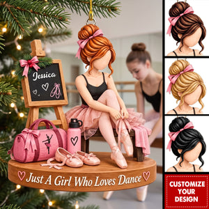 Personalized Dance Christmas Ornament, Ballet Gift For Girls