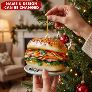 Vietnamese Banh Mi - Personalized Acrylic Custom Shape Ornament