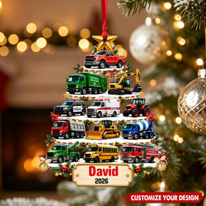 Custom Vehicle Christmas Tree Ornament - Personalized Truck Car Gift