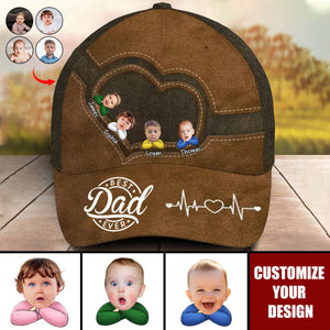 Custom Photo Best Papa Ever - Personalized Classic Cap, Father's Day Gift For Dad, Grandpa