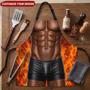 Muscle Man Body - Personalized Funny All-over-print Apron, Gift for Dad