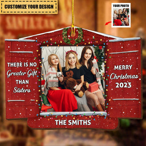 The Love Between Brothers & Sisters Is Forever - Personalized Wooden Photo Ornament