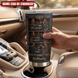 Live To Ride Ride To Live - Personalized Biker Tumbler