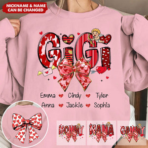 Meaningful Personalized Sweatshirt - Valentine Gifts For Grandma Mimi And Kids