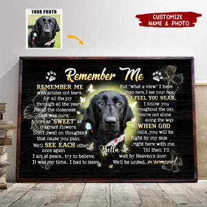 Remember Me - Personalized Memorial Pet Photo Poster