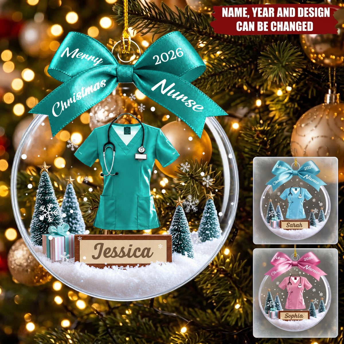 Medical Healthcare Worker - Personalized Acrylic Custom Shape Ornament