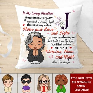 I Squeezed It Really Tight Personalized Pillow - Gift For Granddaughter Daughter