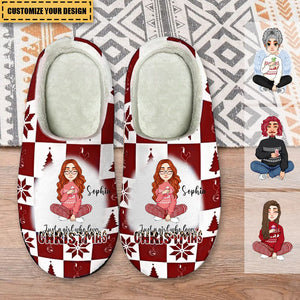 Just A Girl/Boy Who Loves Christmas - Personalized Slippers