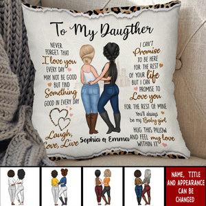 To My Daughter - Gift For Daughter Personalized Pillow
