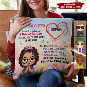 Hug This Pillow And I'll Be Hugging You - Personalized Pillow