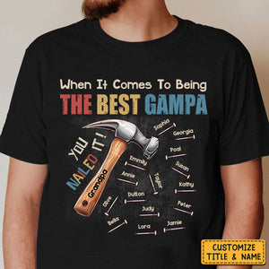 You Nailed It Personalized T-Shirt, Gift For Dad Grandpa