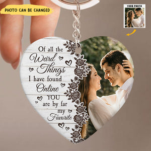 You Are By Far My Favorite - Personalized Photo Keychain