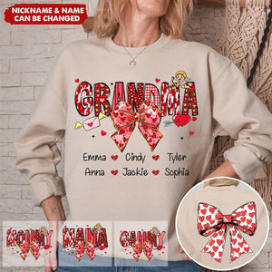 Meaningful Personalized Sweatshirt - Valentine Gifts For Grandma Mimi And Kids