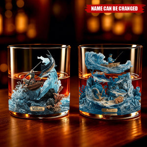 Everything Will Kill You so Choose Something Fun - Personalized Fishing Whiskey Glass