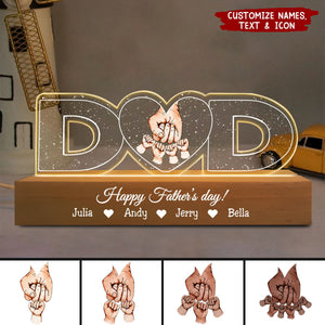 Everything We Are Because Of You - Personalized Name Night Light