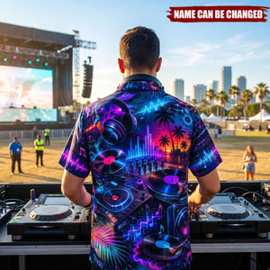 DJ - Personalized Hawaiian Shirt, Gifts For Music Lovers