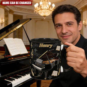 Piano Music Coffee Mug – Personalized Gifts For Piano Lovers