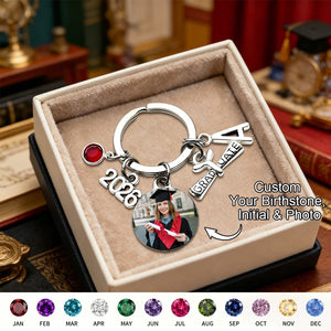 2026 Custom Photo Graduation - Personalized Graduation Keychain