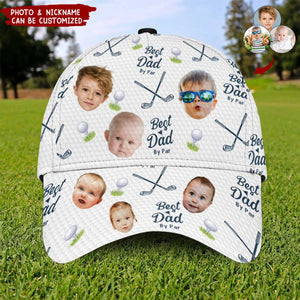 Best Dad By Par Photo Personalized Classic Cap