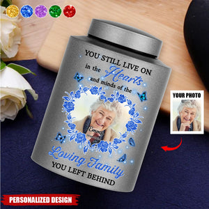 Loving Family - In Loving Memories - Keepsake Urn for Ashes - Stainless Steel Urns