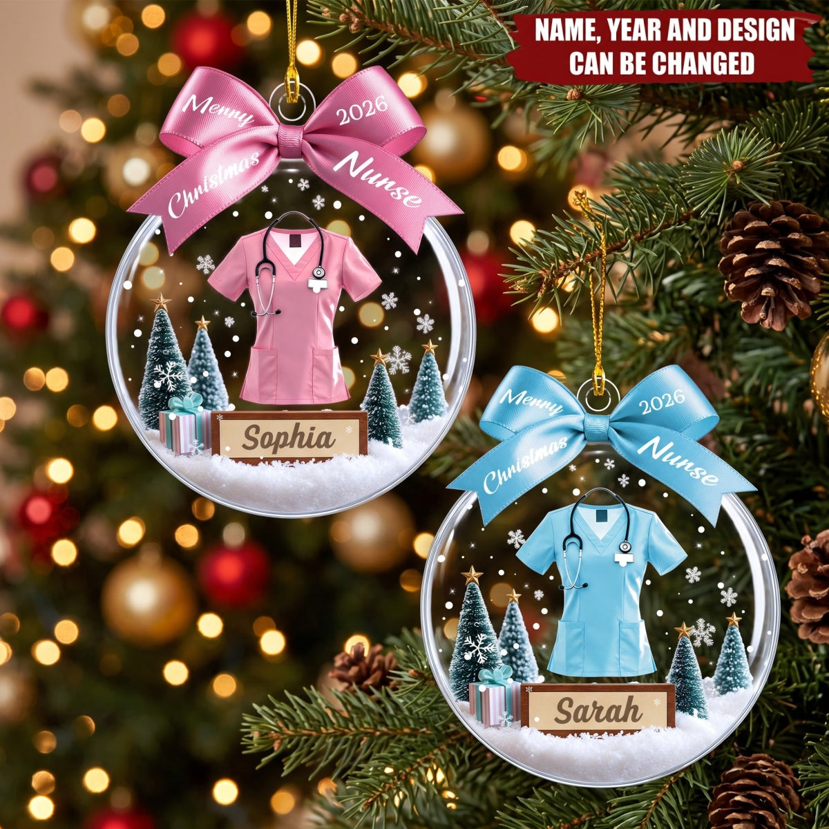 Medical Healthcare Worker - Personalized Acrylic Custom Shape Ornament