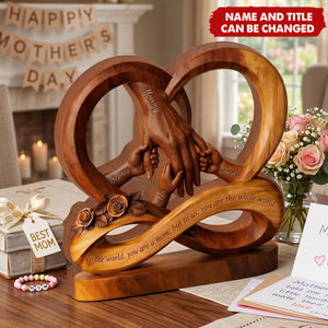 You Are The World To Us - Personalized Wooden 4-Layer Block
