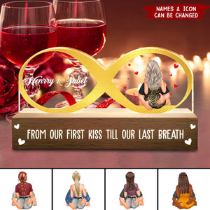 From Our First Kiss Till Our Last Breath - Personalized LED Night Light